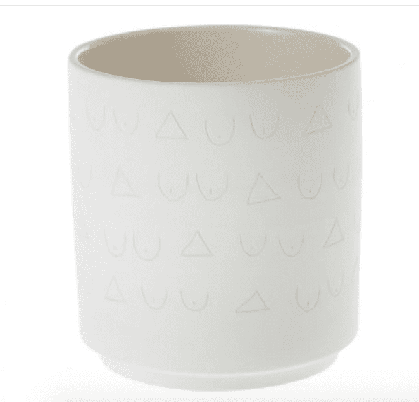 Triangles and Tatas Pot - 4.5"