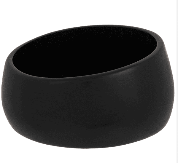 5" Black Slant Pot