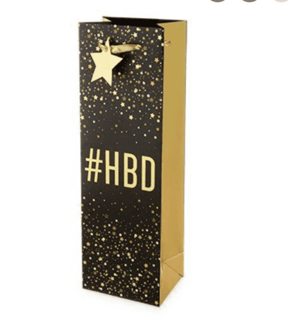#HBD Wine Bag