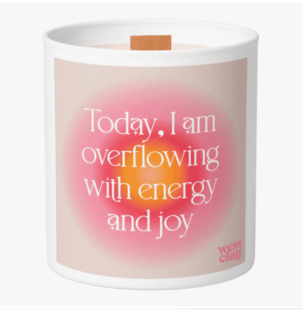 Today I Am Overflowing Candle