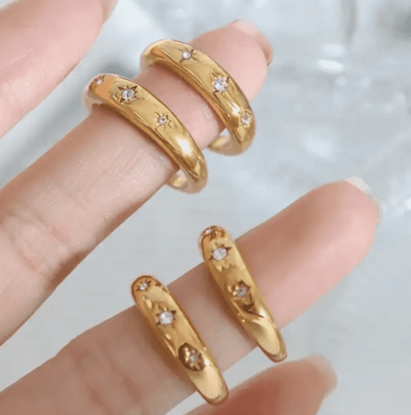 Gold Filled Celestial Ring / Size 6