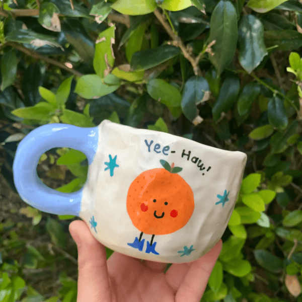 Fruits in Boots: Yee-Haw Orange Mug