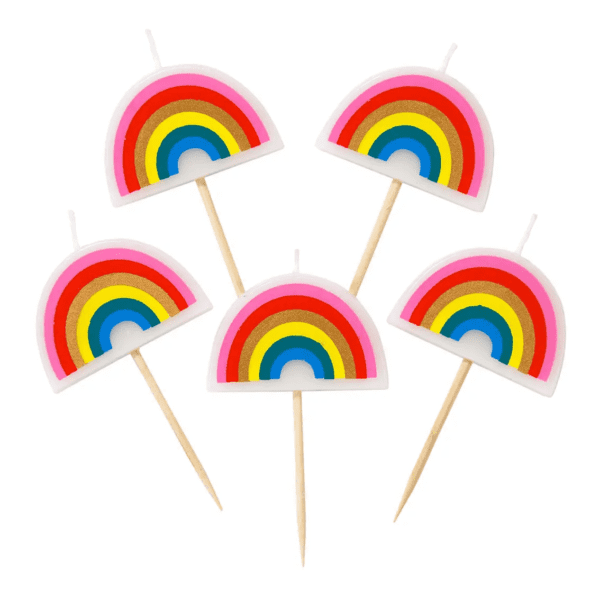 Rainbow Birthday Candles