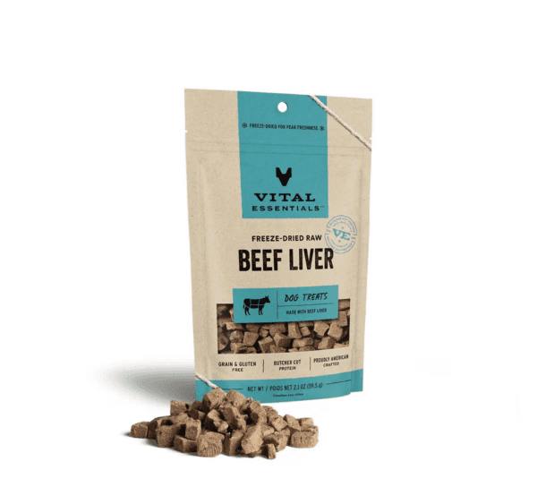 Vital Essentials Beef Liver Fd Dog Treats 2.1 oz