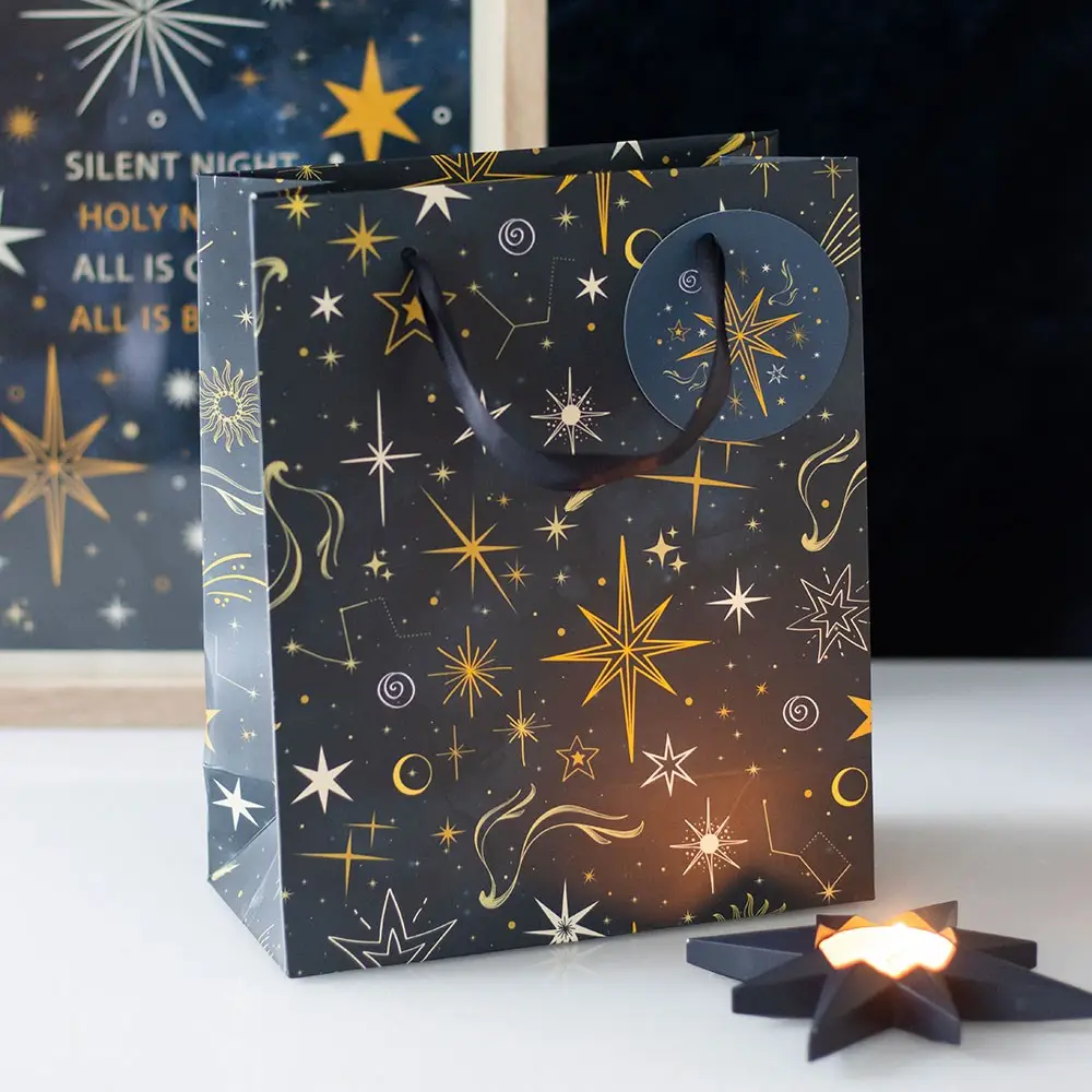 Medium Starry Night Celestial Gift Bag - Image 4